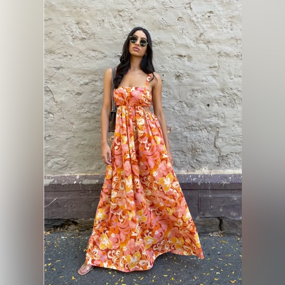 Hansen + Gretel » Sunset Swirl Dress